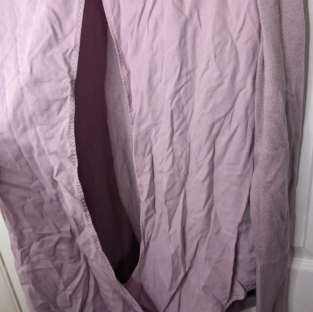 Lululemon Bring it Backbend Pullover Sweater Long Sleeve Top Size 8 Purple